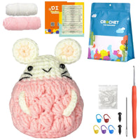 Kit de crochet peluches d'animaux couture et mercerie