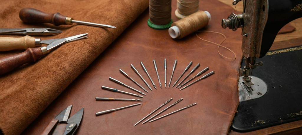 Quelle aiguille choisir pour coudre du cuir ? Le guide complet